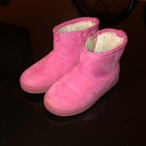 Pink Shearling Boots Cat & Jack Shoes Size 9 (Toddler Girl)